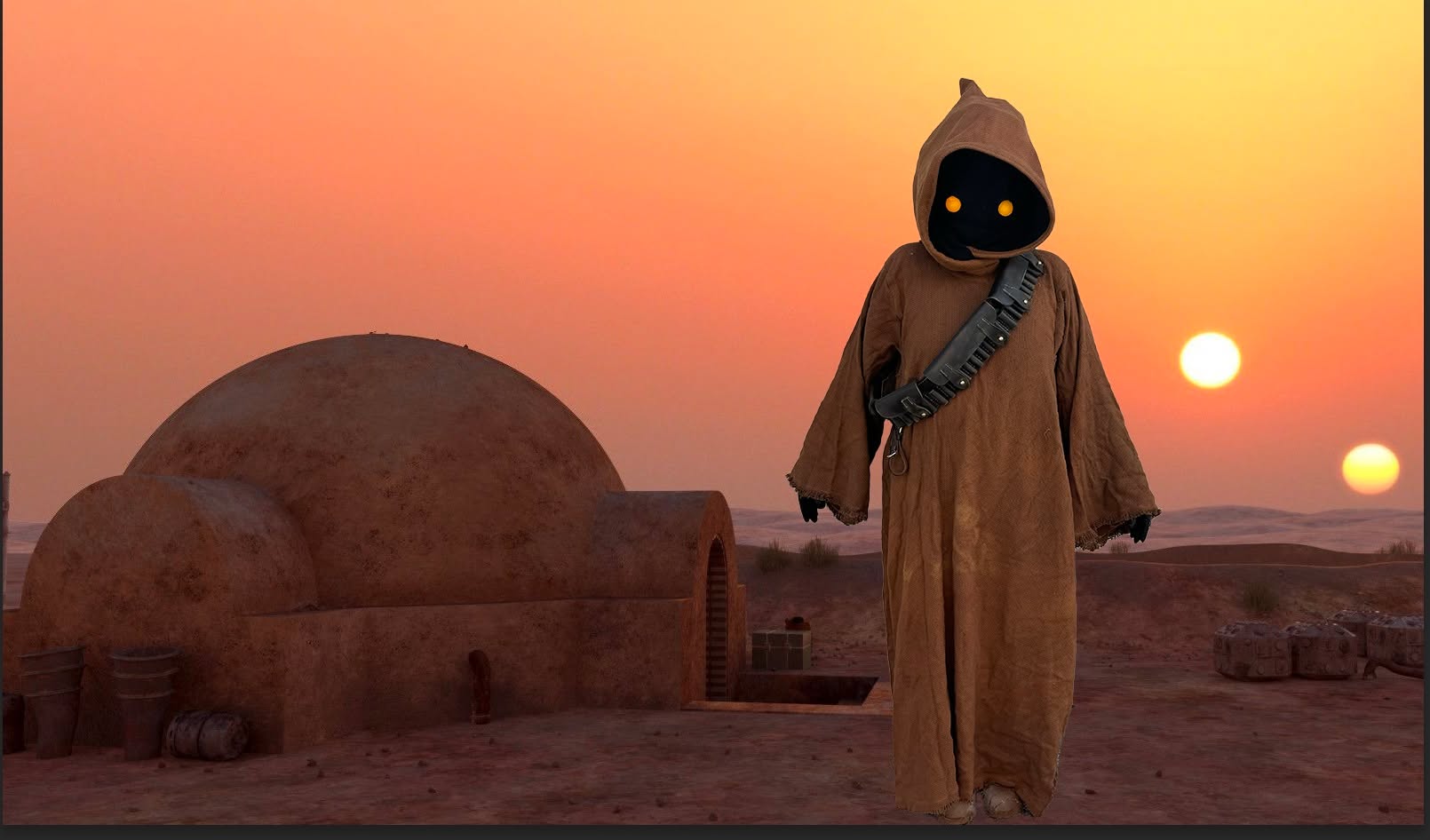 Jenn Lee as a Jawa in the 501st Legion