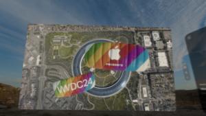 The parachutes, with the apple logo and WWDC24